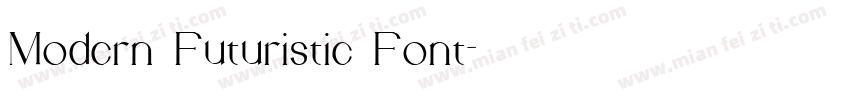 Modern Futuristic Font字体转换